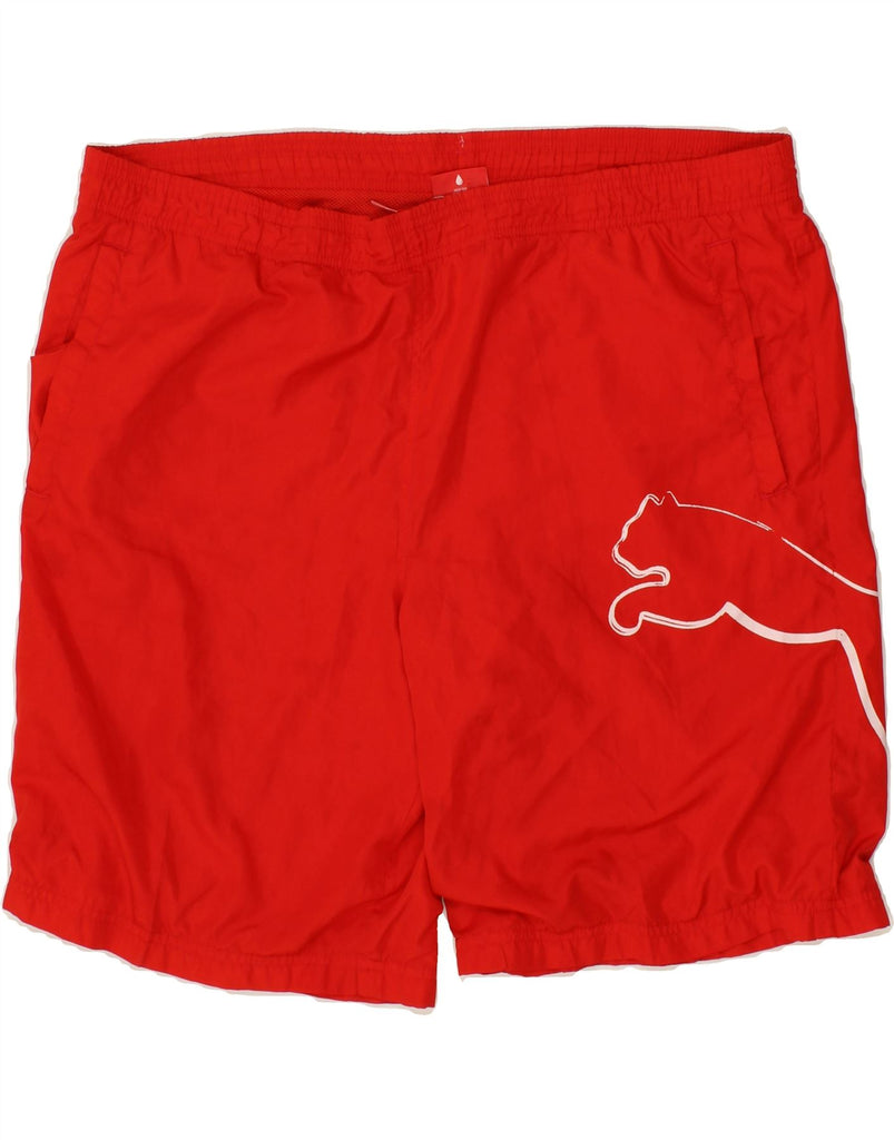 PUMA Mens Graphic Sport Shorts XL Red Polyester Vintage Puma and Second-Hand Puma from Messina Hembry 