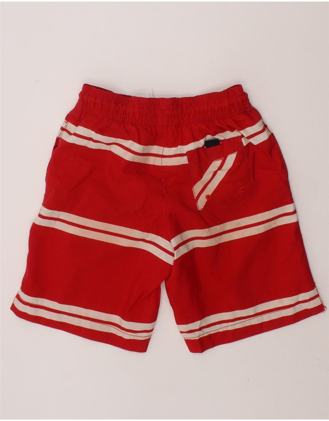 TOMMY HILFIGER Boys Swimming Shorts 3-4 Years  Red Striped Polyester Vintage Tommy Hilfiger and Second-Hand Tommy Hilfiger from Messina Hembry 
