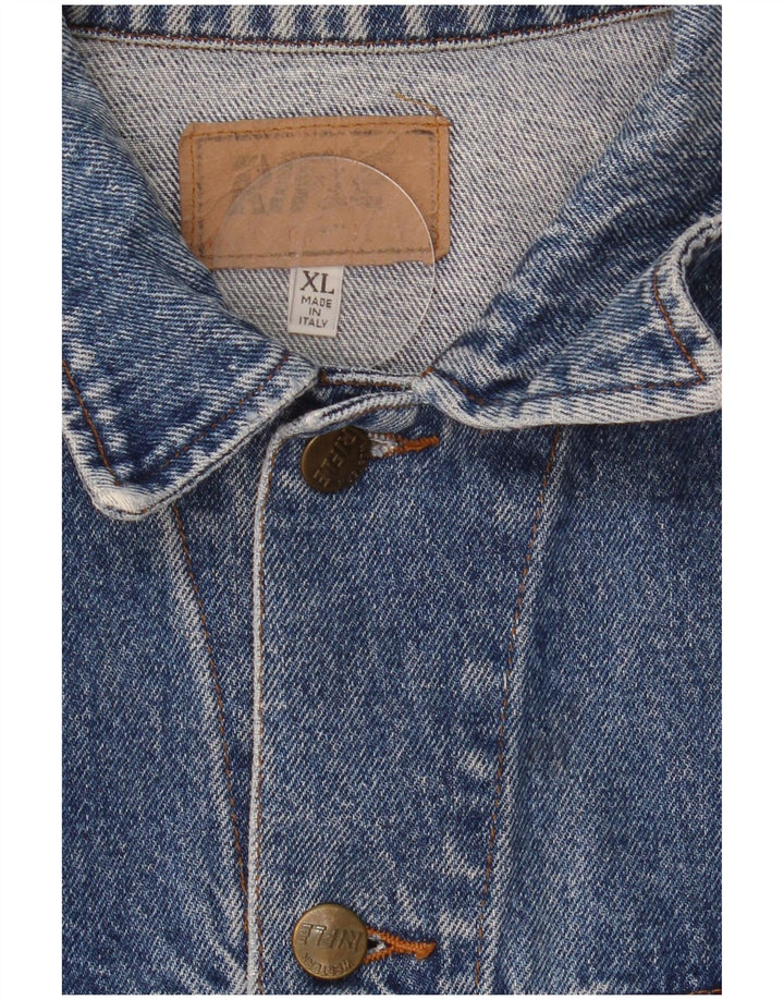 Rifle Mens Denim Jacket UK 42 XL Blue