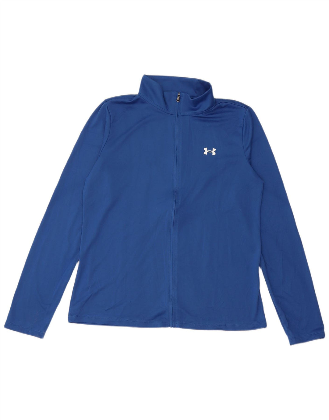 Under Armour Womens Tracksuit Top Jacket UK 10 Small Blue