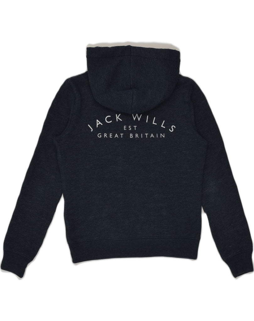 Womens Graphic Hoodie Jumper UK 8 Small | Vintage Jack Wills | Thrift | Second-Hand Jack Wills | Used Clothing | Messina Hembry 