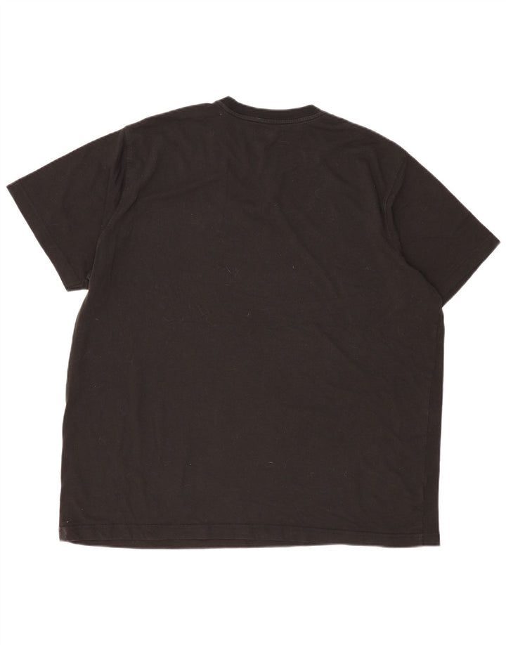 Eddie Bauer Mens T-Shirt Top 2XL Black Cotton