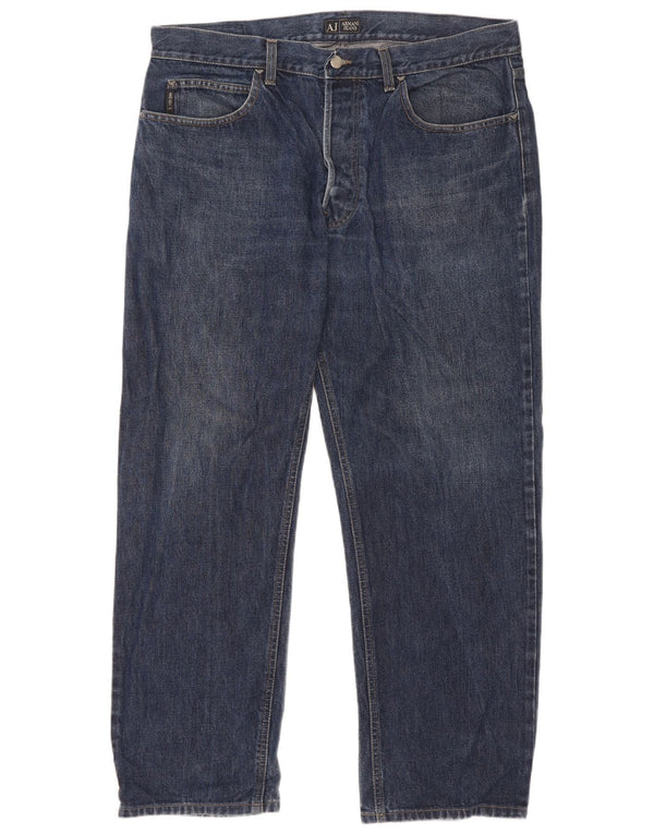 Armani Mens Straight Jeans W40 L30 Blue