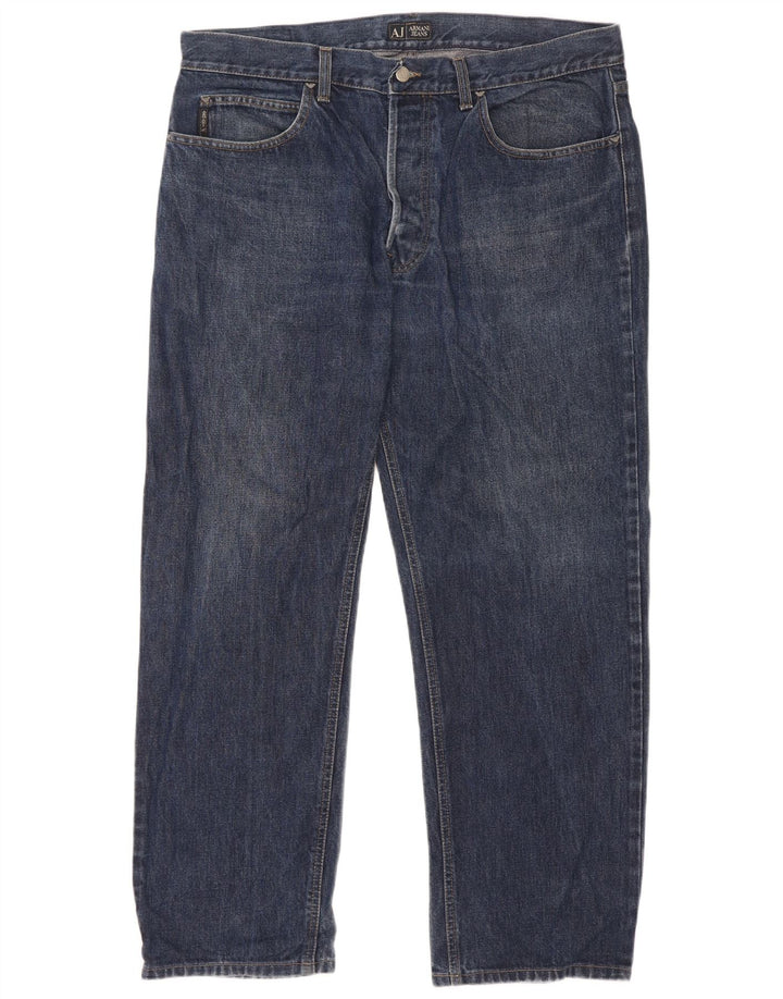 Armani Mens Straight Jeans W40 L30 Blue