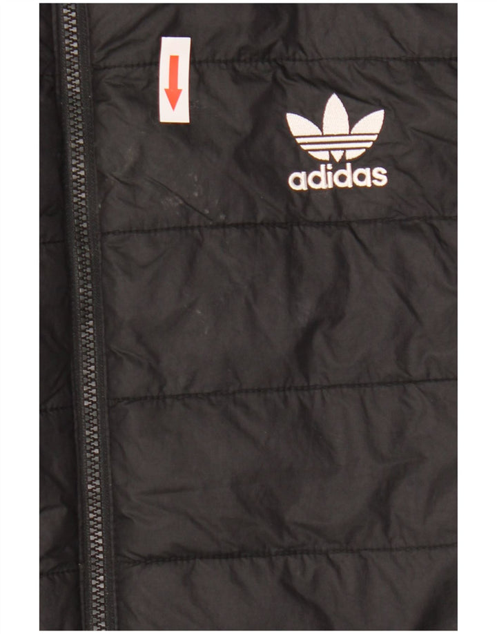Adidas Mens Padded Gilet UK 38 Medium Black Polyamide
