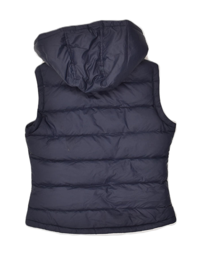 JACK WILLS Womens Hooded Padded Gilet UK 10 Small Navy Blue Polyester | Vintage Jack Wills | Thrift | Second-Hand Jack Wills | Used Clothing | Messina Hembry 