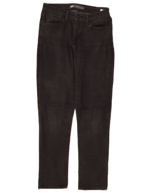 LEVI'S Womens Mid Rise Skinny Jeans US 4 Small W28 L28 Black Cotton