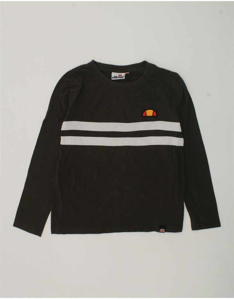 ELLESSE Boys Top Long Sleeve 7-8 Years Grey Cotton | Vintage Ellesse | Thrift | Second-Hand Ellesse | Used Clothing | Messina Hembry 