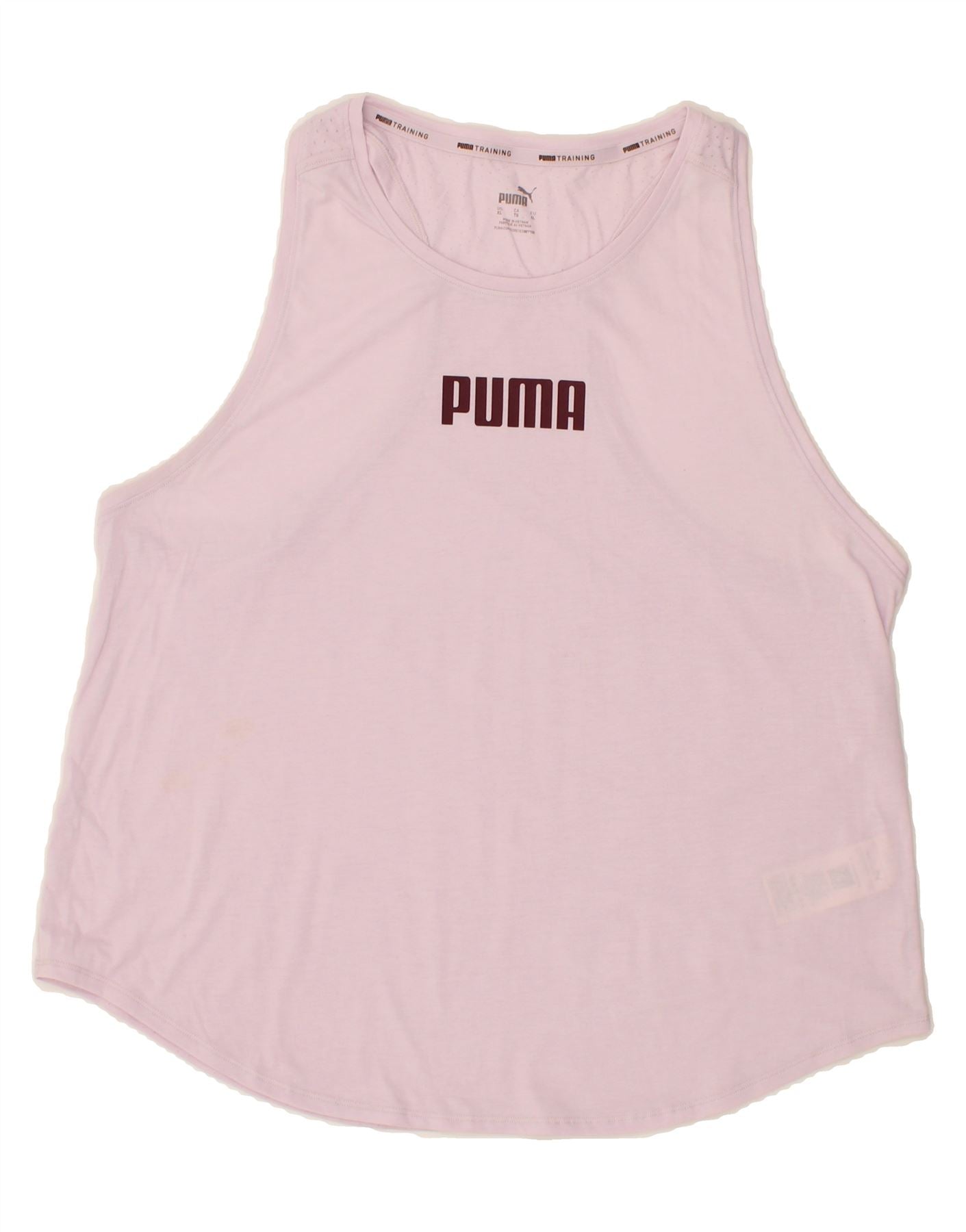 PUMA Womens Graphic Vest Top UK 18 XL Pink Polyester | Vintage \u0026  Second-Hand Clothing Online | Messina Hembry