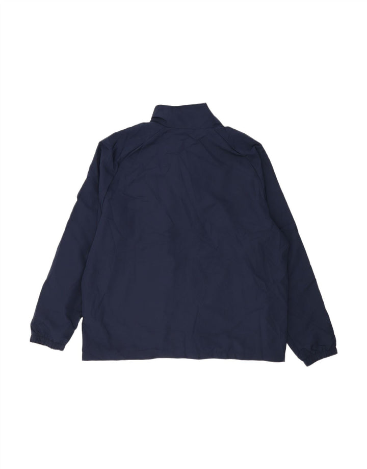 NIKE Mens Rain Jacket UK 44 2XL Navy Blue Polyester
