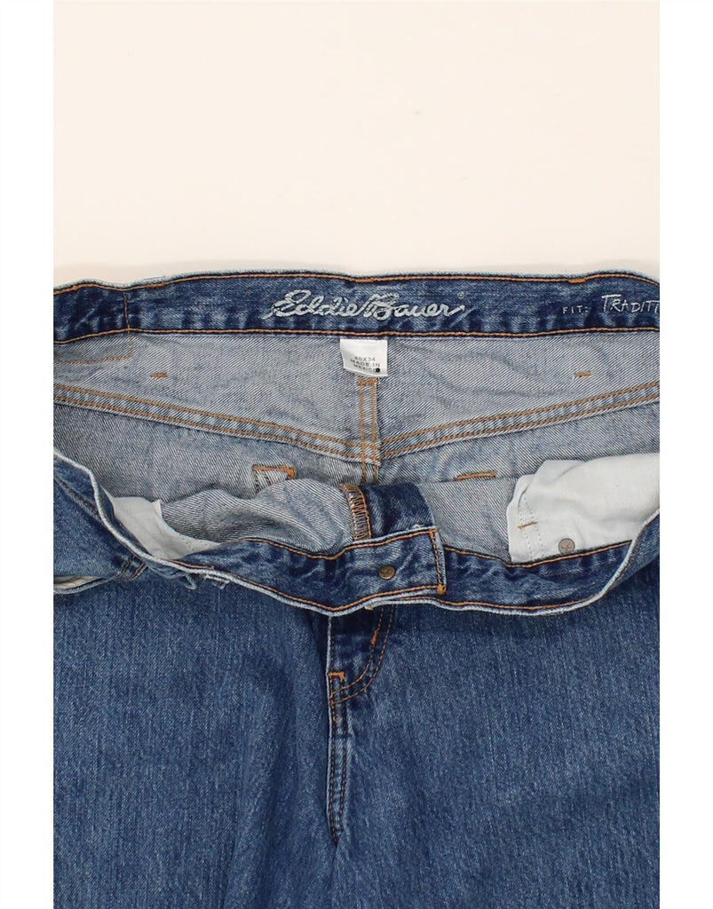 EDDIE BAUER Mens Traditional Fit Straight Jeans W40 L34 Blue Cotton Vintage Eddie Bauer and Second-Hand Eddie Bauer from Messina Hembry 