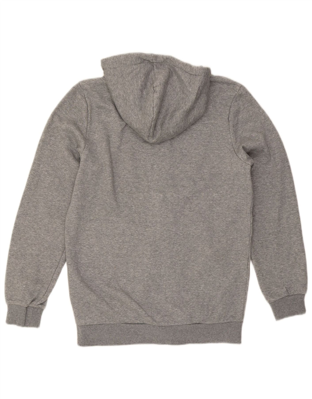 Puma Mens Zip Hoodie Sweater Small Grey Flecked Cotton