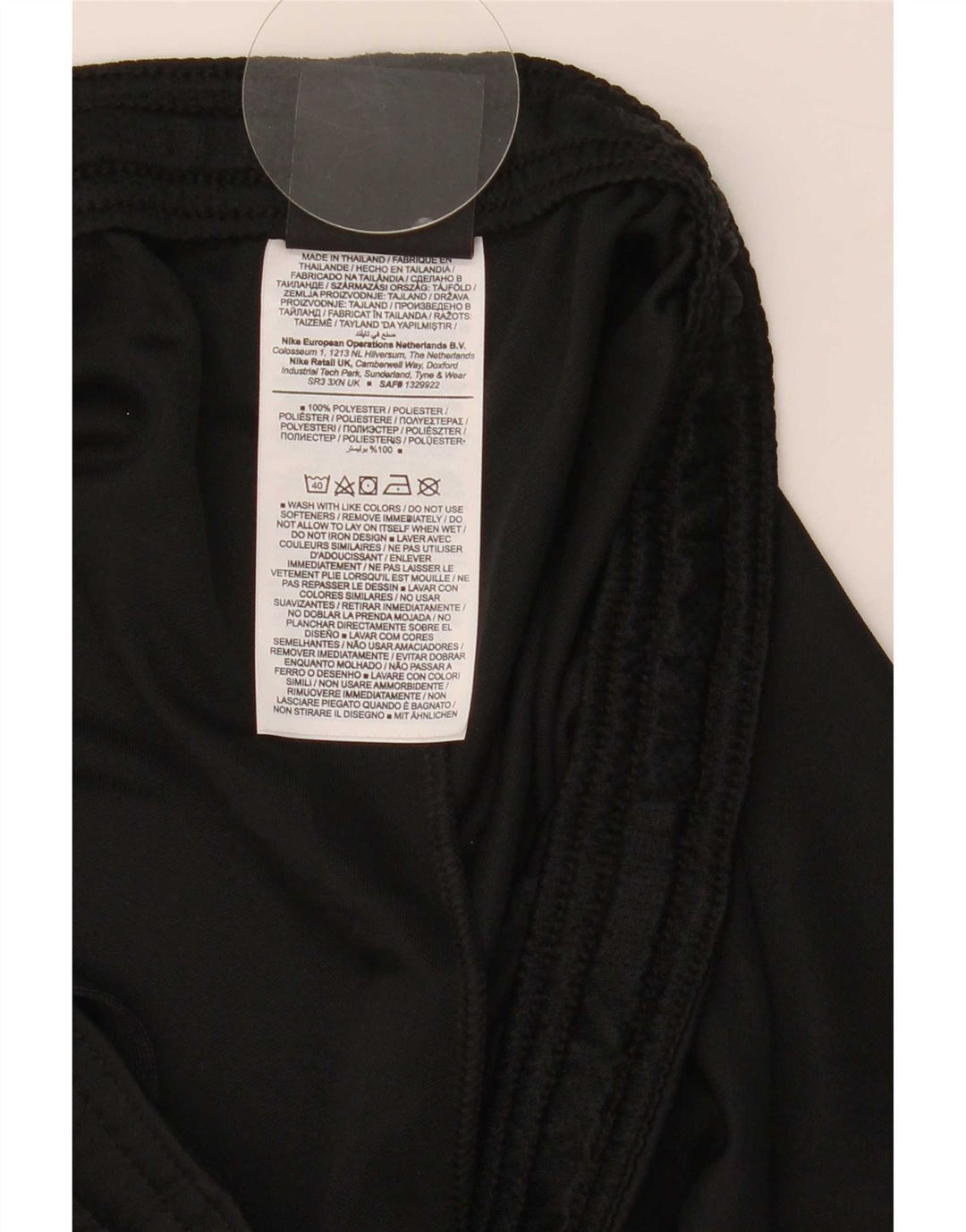 Nike Womens Dri Fit Sport Shorts UK 12 Medium Black Colourblock Polyester