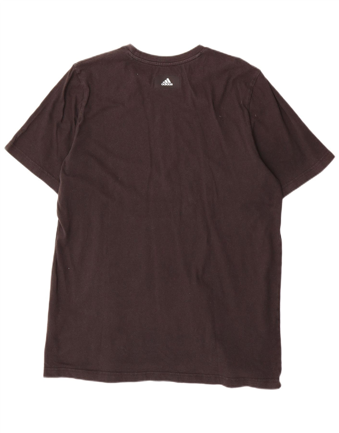 ADIDAS Mens Graphic T-Shirt Top Large Black Cotton