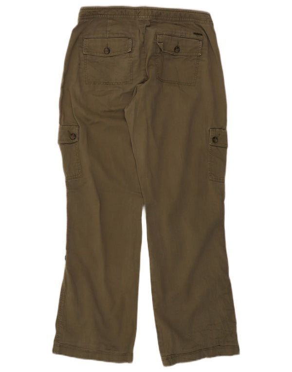 L.L.Bean Womens Favorite Fit Cargo Trousers US 6 Medium W30 L28 Green