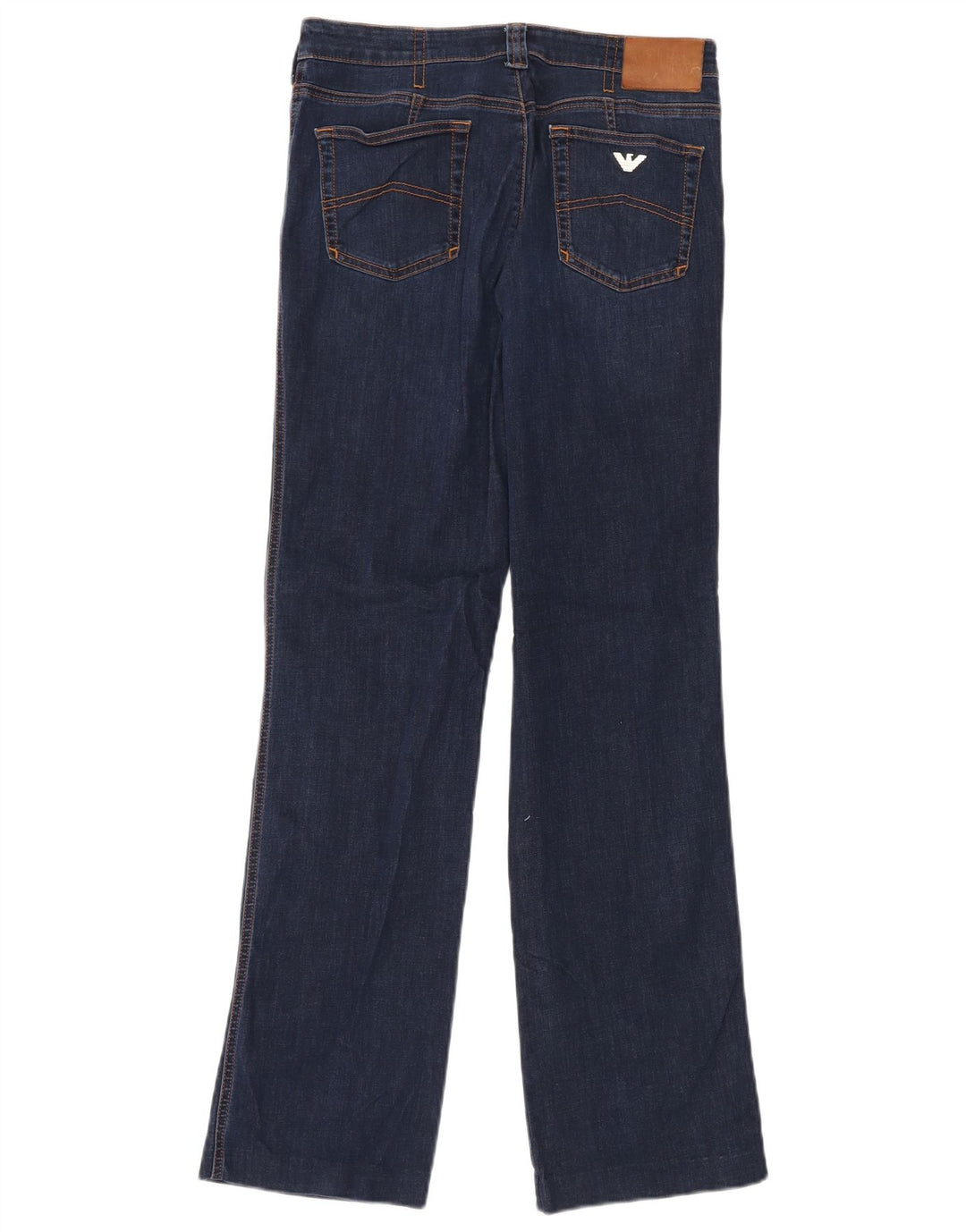 Armani Womens Straight Jeans W31 L32 Navy Blue Cotton