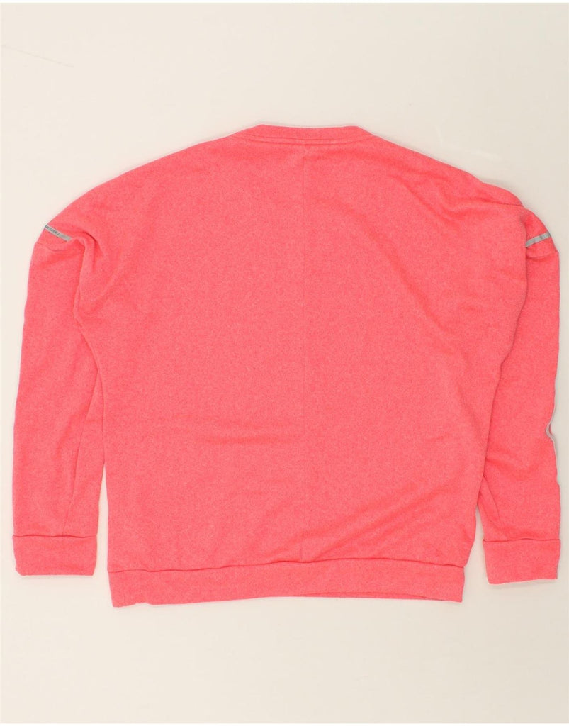 ADIDAS Womens Sweatshirt Jumper UK 16//18  Large Pink Polyester | Vintage Adidas | Thrift | Second-Hand Adidas | Used Clothing | Messina Hembry 