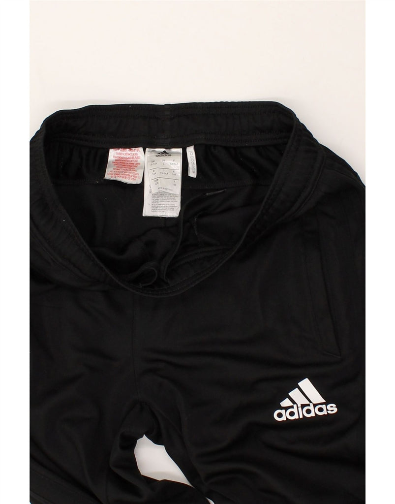 ADIDAS Boys Climacool Tracksuit Trousers 13-14 Years Black Polyester | Vintage Adidas | Thrift | Second-Hand Adidas | Used Clothing | Messina Hembry 