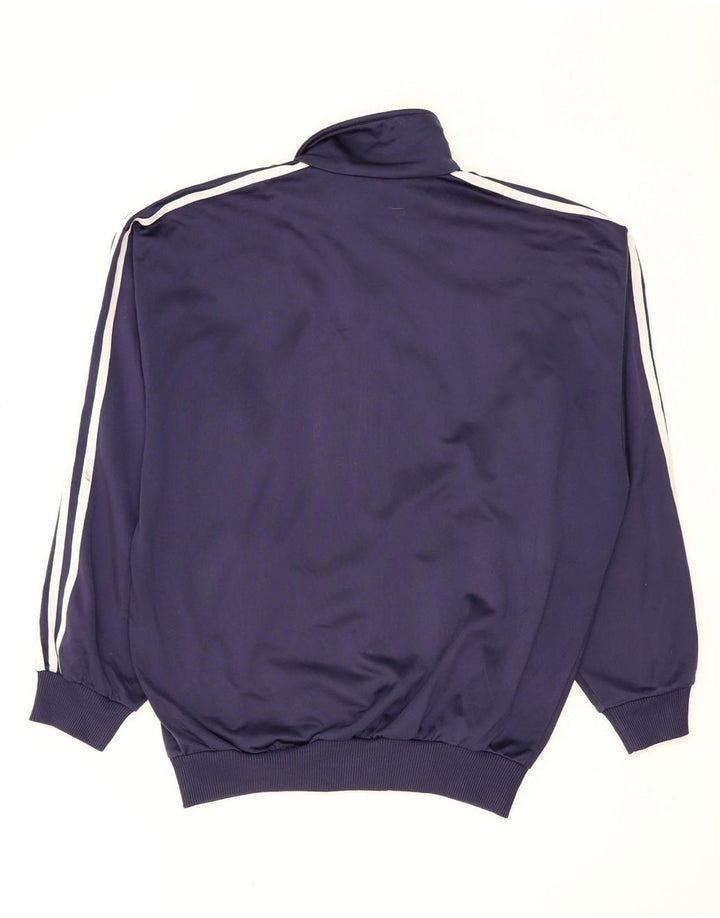 Adidas Mens Tracksuit Top Jacket XL Navy Blue Polyester