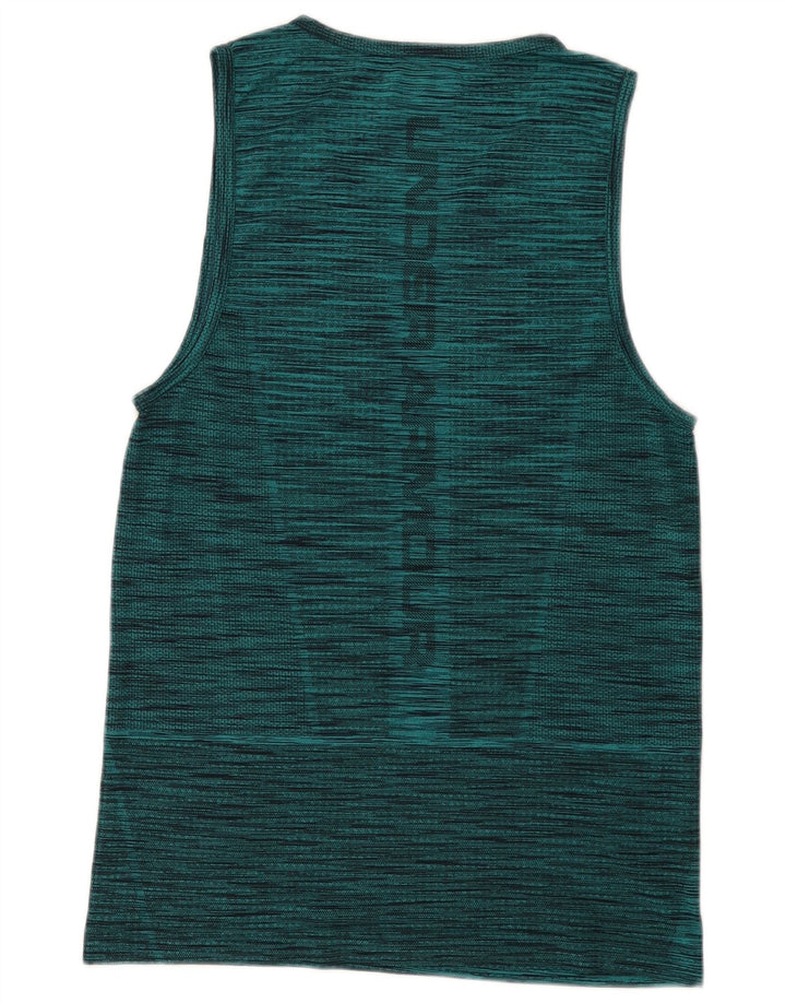 Under Armour Mens Heat Gear Graphic Vest Top Medium Green Flecked