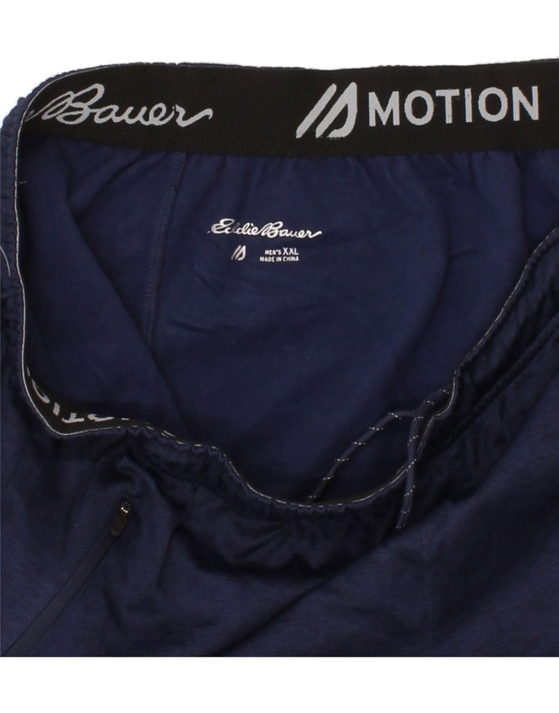 EDDIE BAUER Mens Tracksuit Trousers Joggers 2XL  Navy Blue Polyester Vintage Eddie Bauer and Second-Hand Eddie Bauer from Messina Hembry 