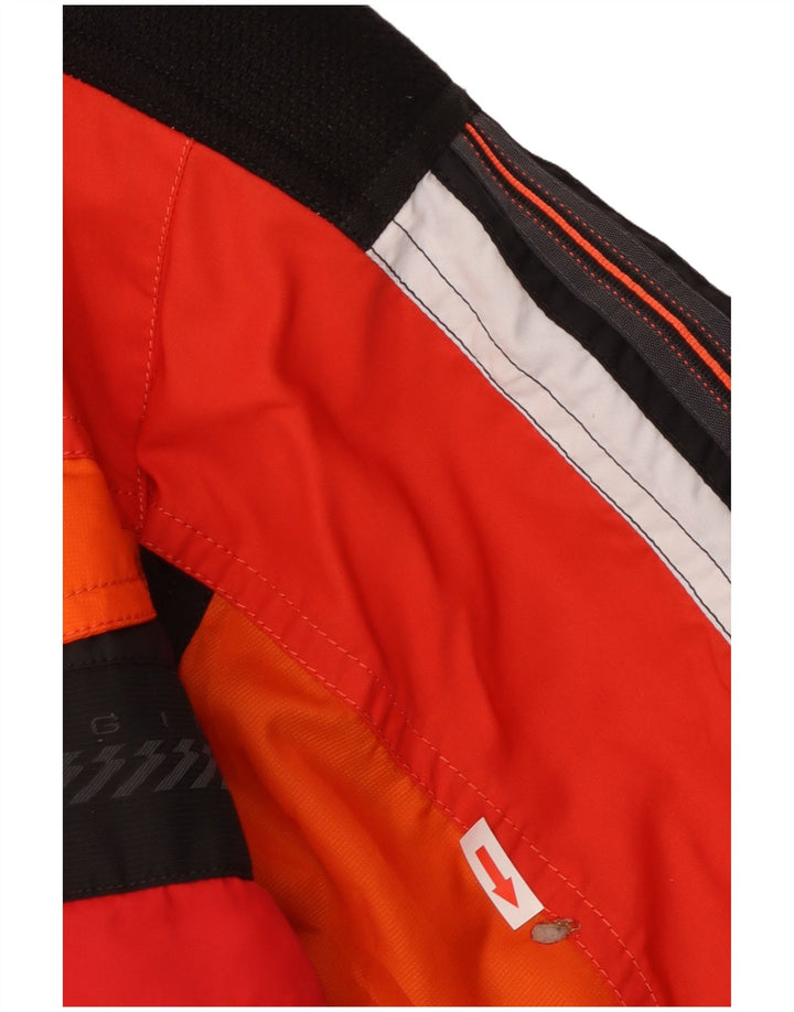 Colmar Mens Graphic Ski Jacket EU 50 Medium Red Colourblock