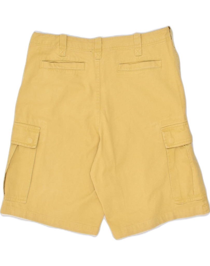 VINTAGE Mens Cargo Shorts IT 50 Large W34  Yellow Cotton | Vintage Vintage | Thrift | Second-Hand Vintage | Used Clothing | Messina Hembry 