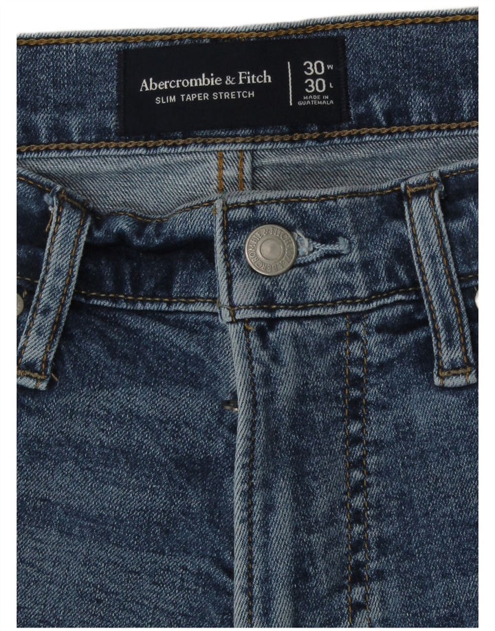 Abercrombie & Fitch Womens Stretch Distressed Slim Jeans W30 L27 Blue