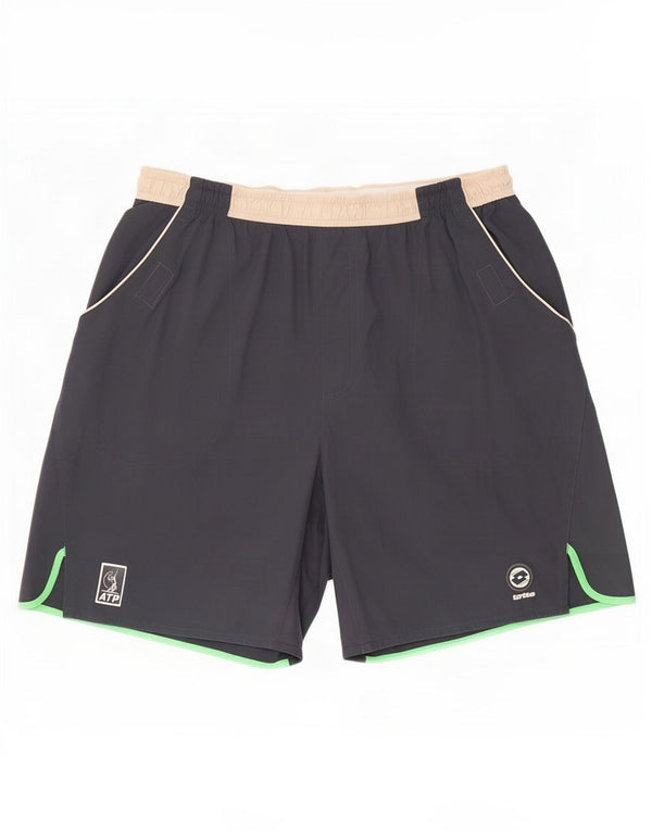 Lotto Mens Sport Shorts Medium Grey Colourblock