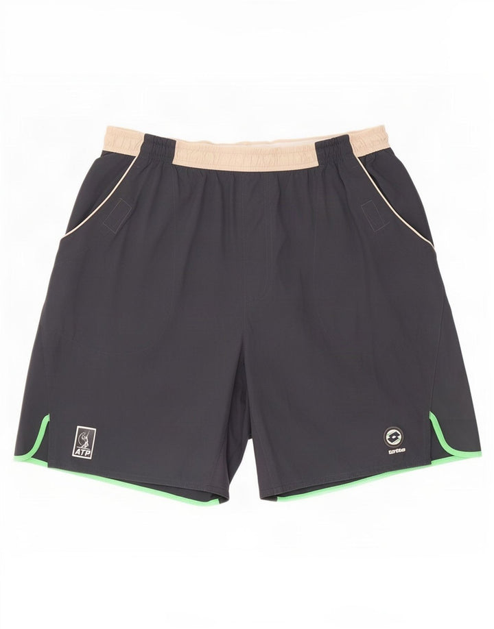 Lotto Mens Sport Shorts Medium Grey Colourblock