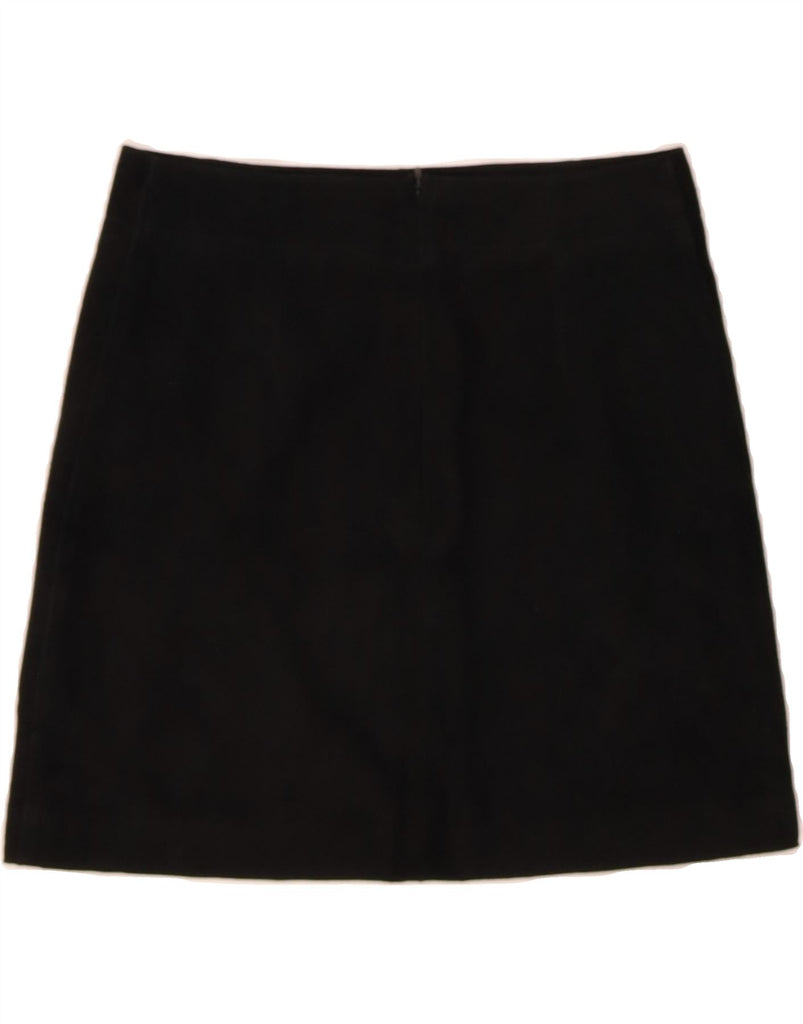 VINTAGE Womens Suede Skirt XS W26  Black Leather Vintage Vintage and Second-Hand Vintage from Messina Hembry 