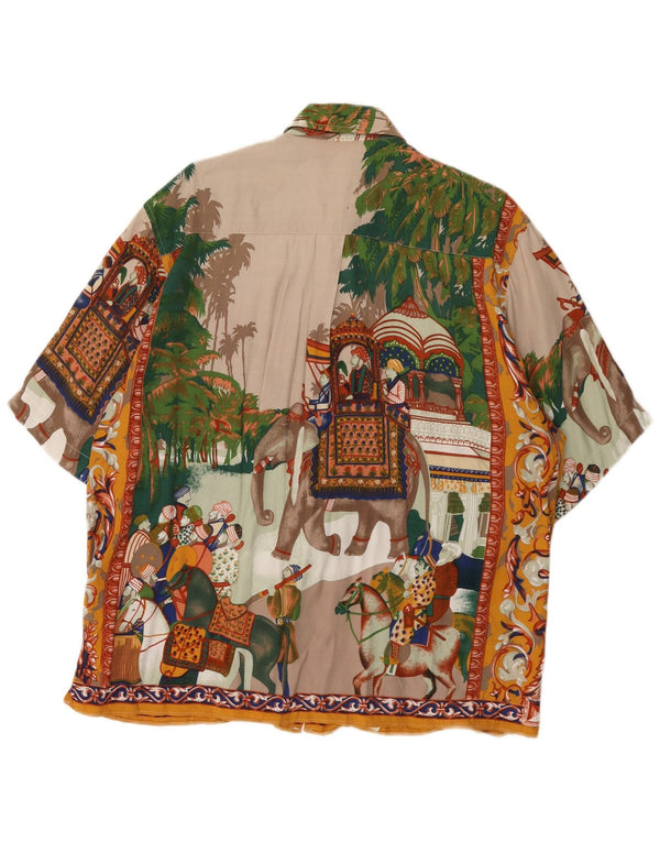 Erve Jaques Mens Graphic Short Sleeve Shirt Large Multicoloured
