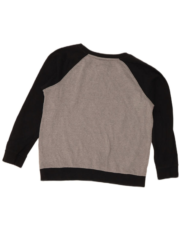 Levi's Womens Graphic Sweatshirt Jumper UK 10 Small Grey Colourblock