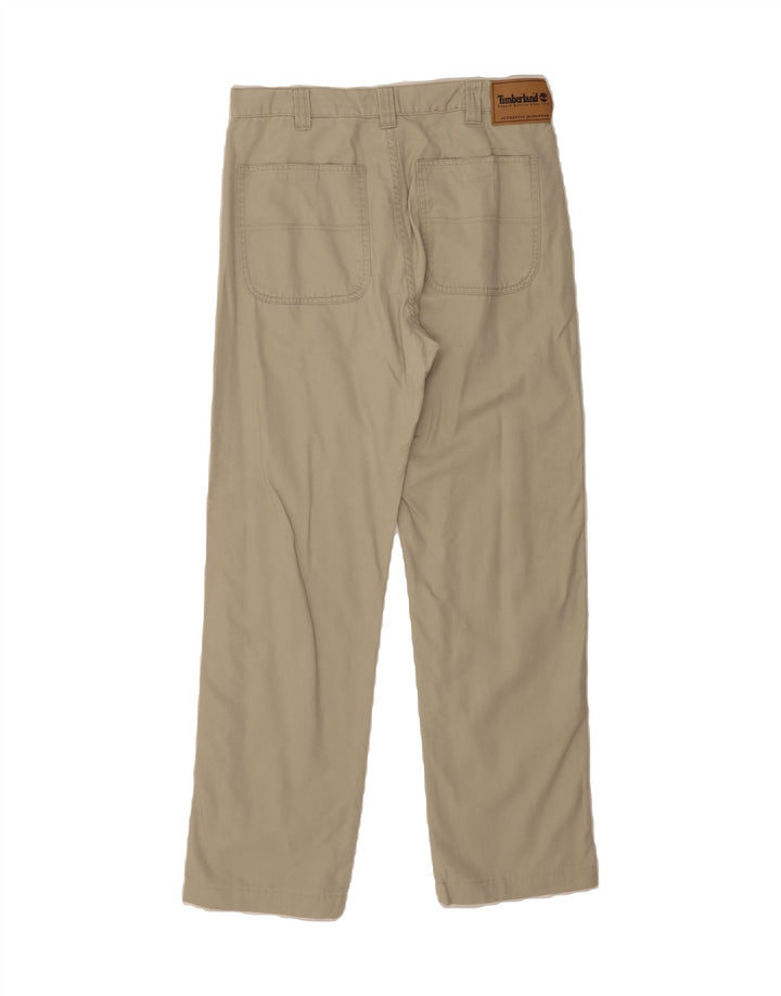 TIMBERLAND Mens Straight Chino Trousers W32 L31 Beige Cotton Vintage Timberland and Second-Hand Timberland from Messina Hembry 