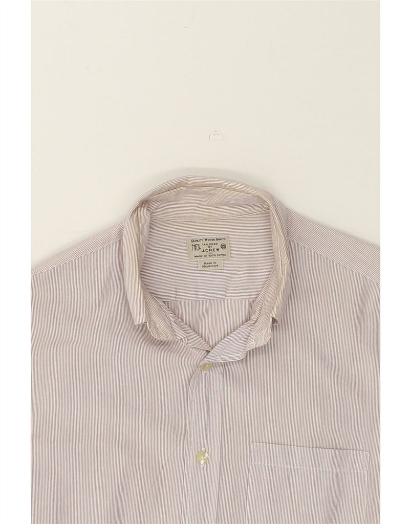 J. CREW Mens Tailored Shirt XS Grey Striped Cotton | Vintage J. Crew | Thrift | Second-Hand J. Crew | Used Clothing | Messina Hembry 