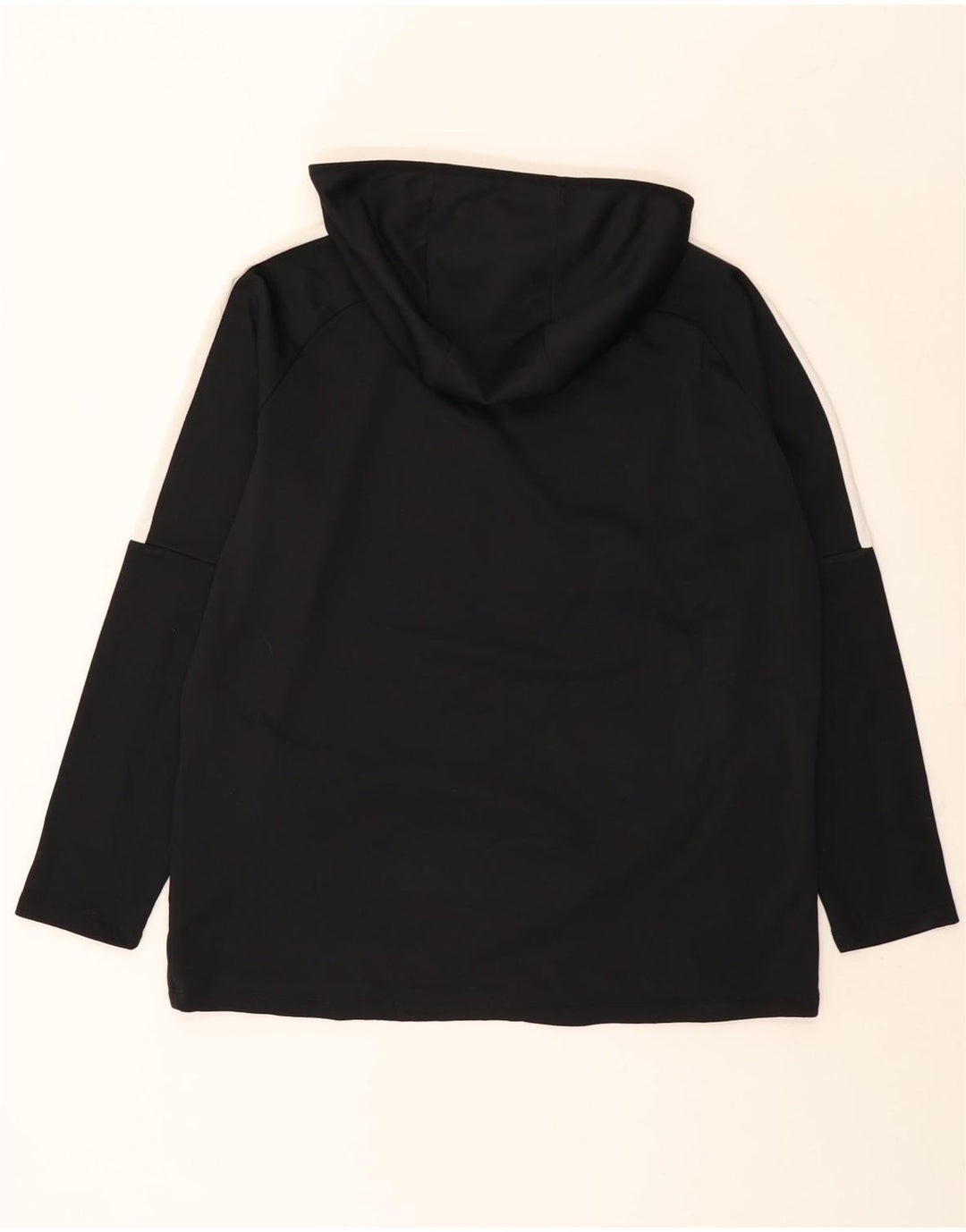 Nike Mens Dri Fit Hooded Top Long Sleeve XL Black Colourblock Polyester