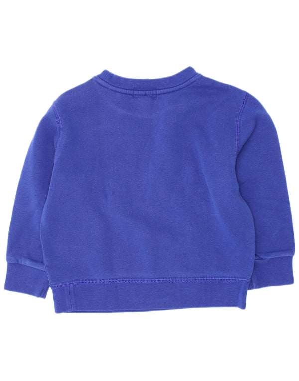 Polo Ralph Lauren Boys Graphic Sweatshirt Jumper 2-3 Years Blue Cotton