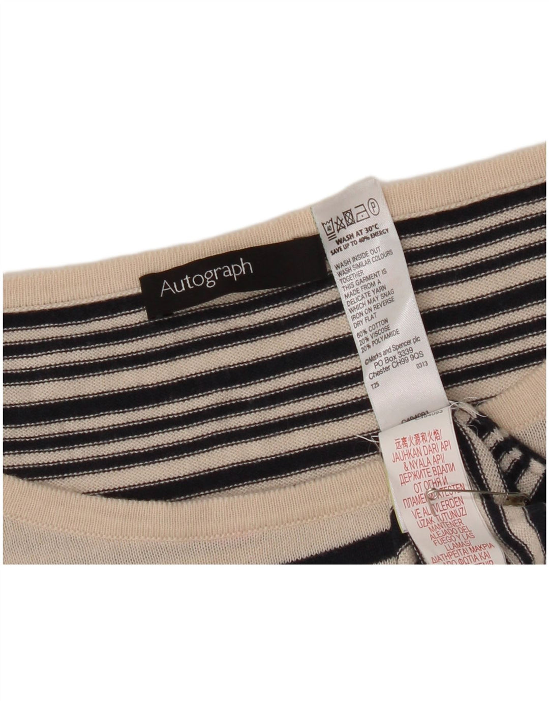 Marks & Spencer Womens Boat Neck Jumper Sweater UK 14 Medium Black