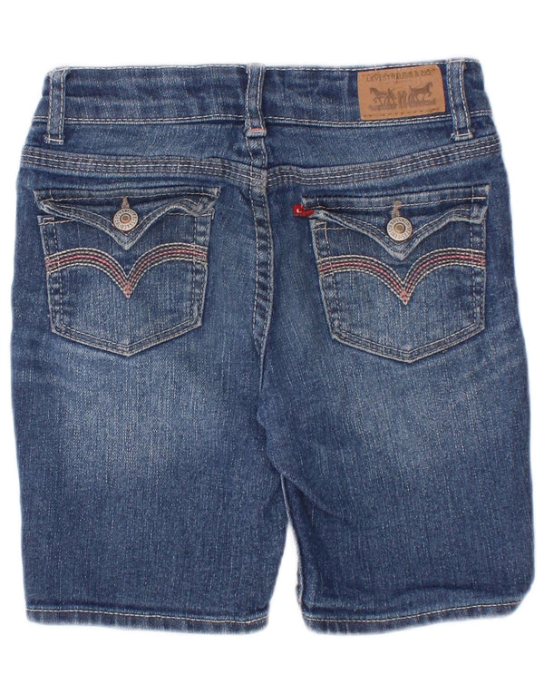 Levi's Girls Bermuda Denim Shorts 4-5 Years W20 Blue Ramie
