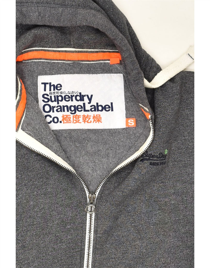 SUPERDRY Mens Zip Hoodie Sweater Small Grey Cotton | Vintage Superdry | Thrift | Second-Hand Superdry | Used Clothing | Messina Hembry 