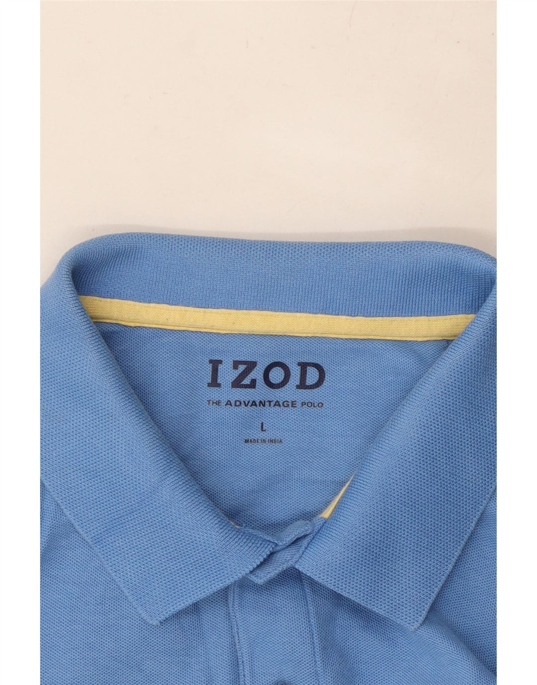 IZOD Mens Polo Shirt Large Blue