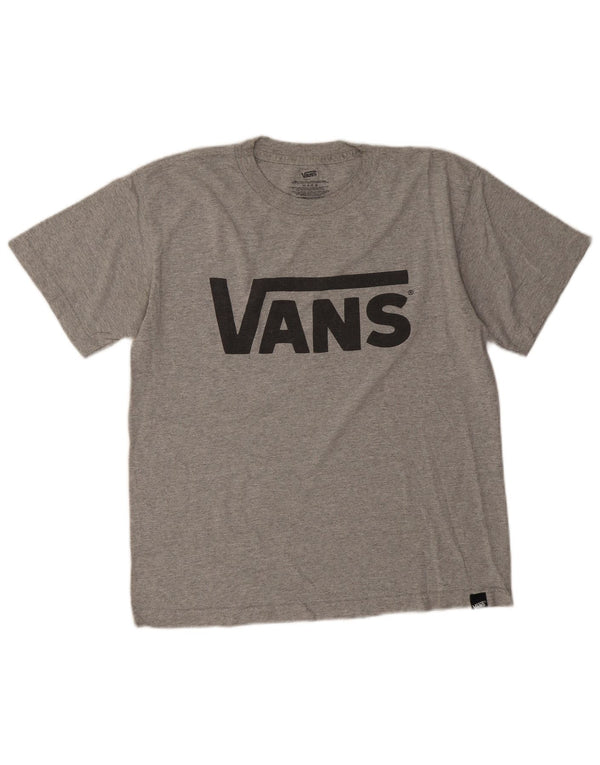 Vans Boys Graphic T-Shirt Top 14-15 Years XL Grey Cotton
