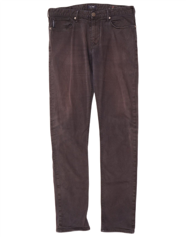 Armani Mens J06 Slim Jeans W31 L34 Navy Blue Cotton