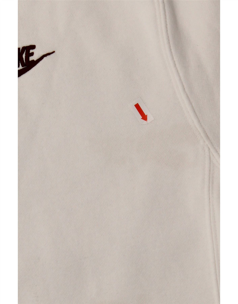NIKE Womens Oversized Sweatshirt Jumper UK 6 XS White Vintage Nike and Second-Hand Nike from Messina Hembry 