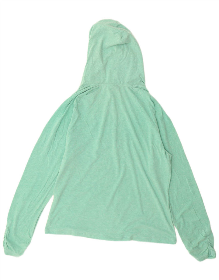 PUMA Womens Hoodie Jumper UK 14 Large Green
