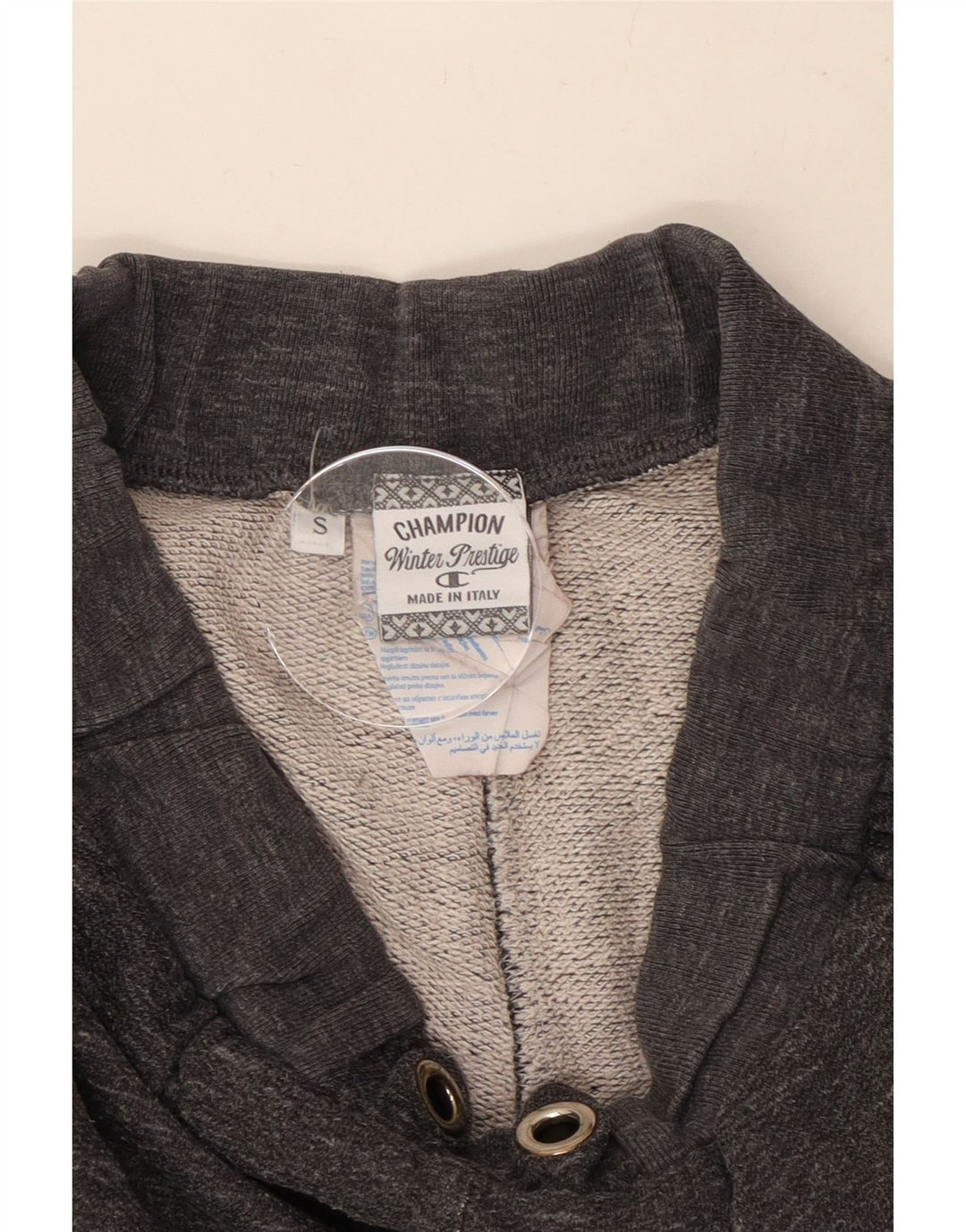 CHAMPION Womens Tracksuit Trousers Joggers UK 8 Small  Grey Flecked Cotton