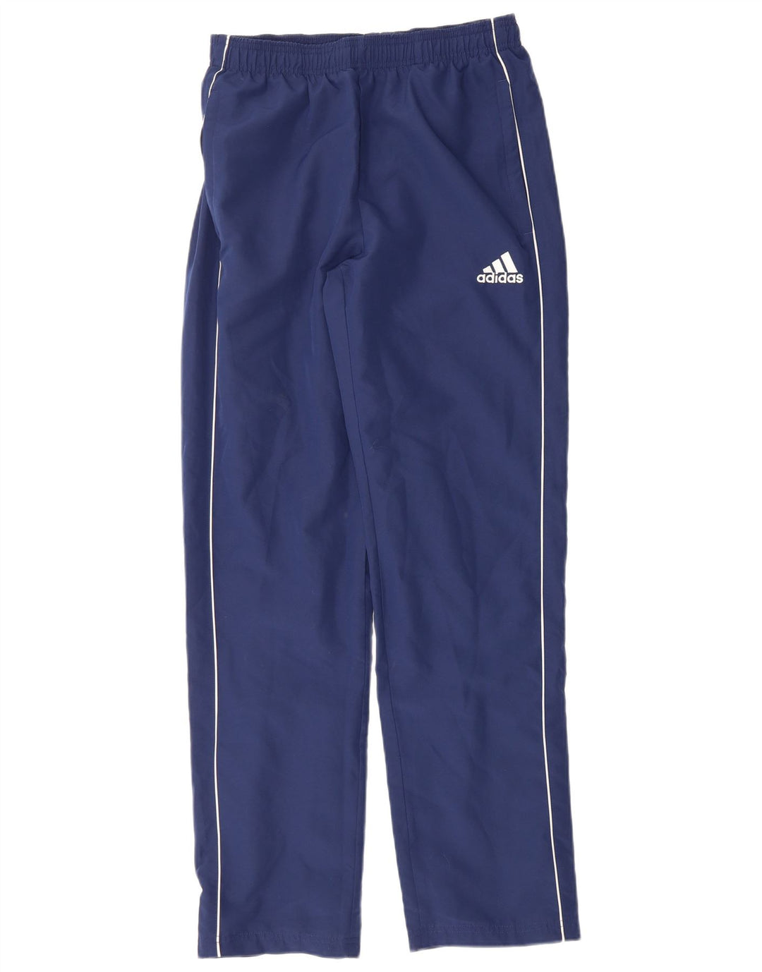 ADIDAS Boys Tracksuit Trousers 15-16 Years  Navy Blue Polyester