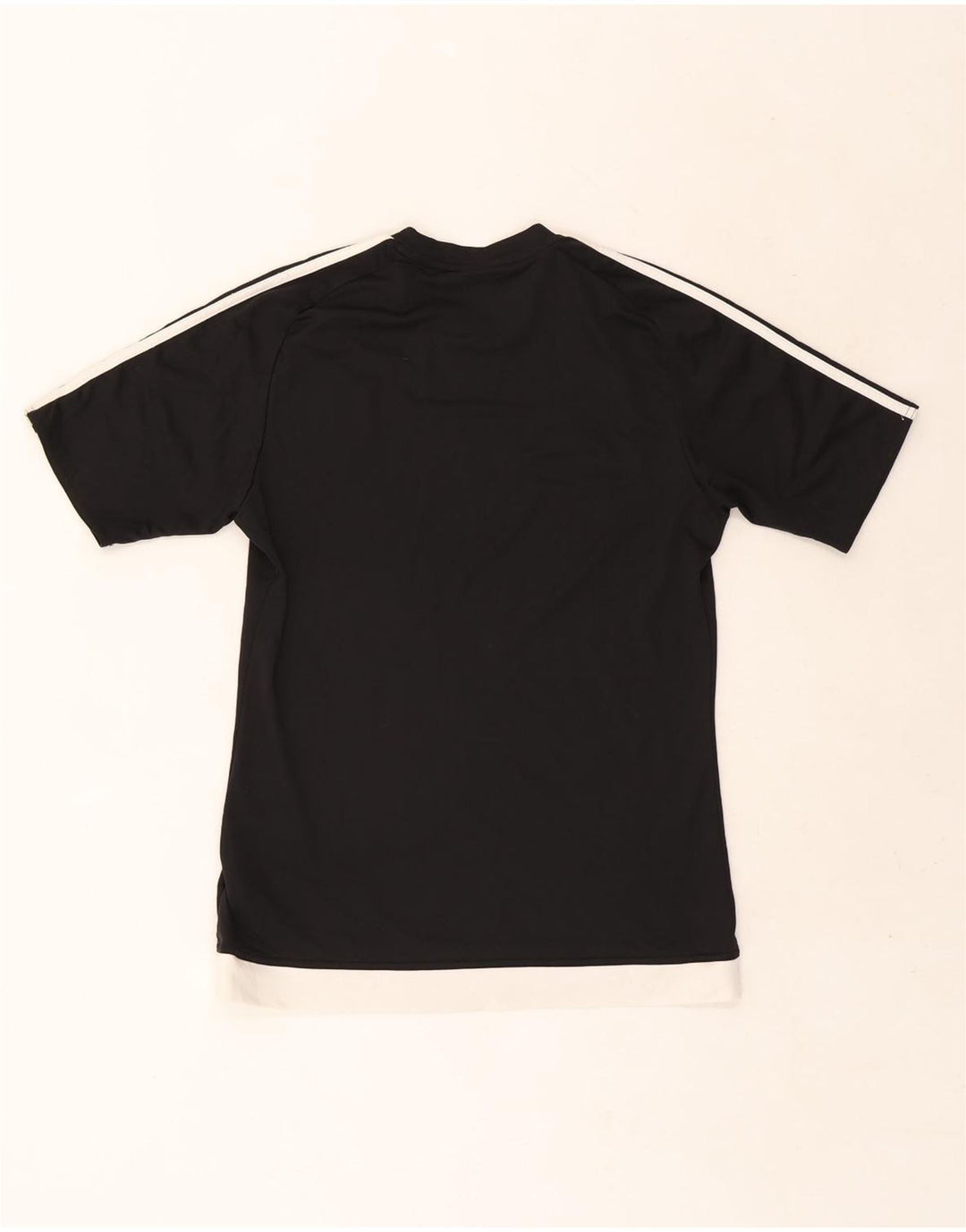 Adidas Mens Climalite T-Shirt Top Small Black Colourblock Polyester