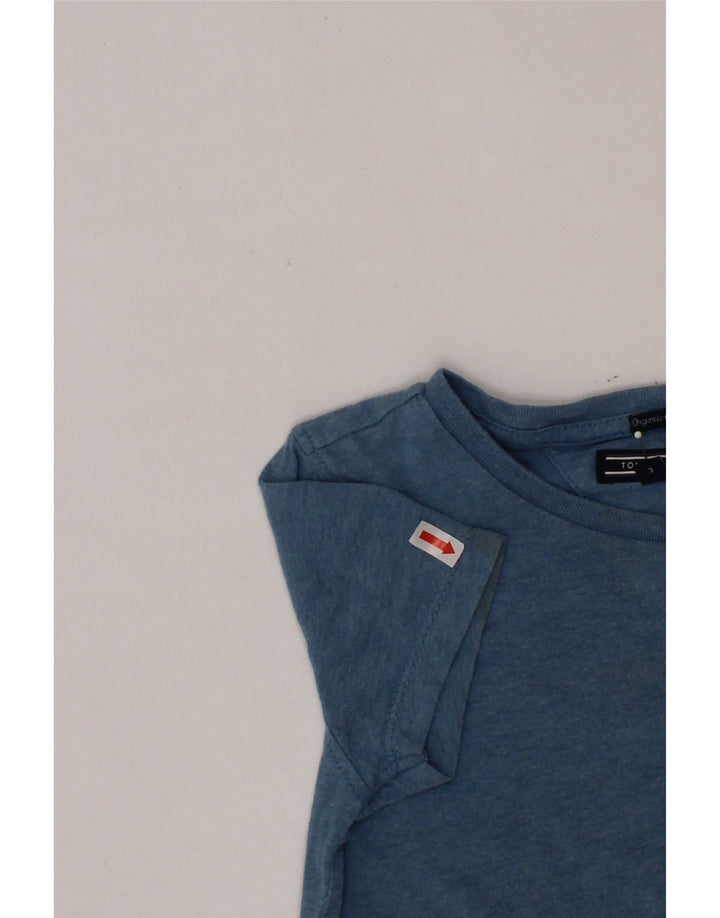 TOMMY HILFIGER Boys T-Shirt Top 2-3 Years Blue Cotton