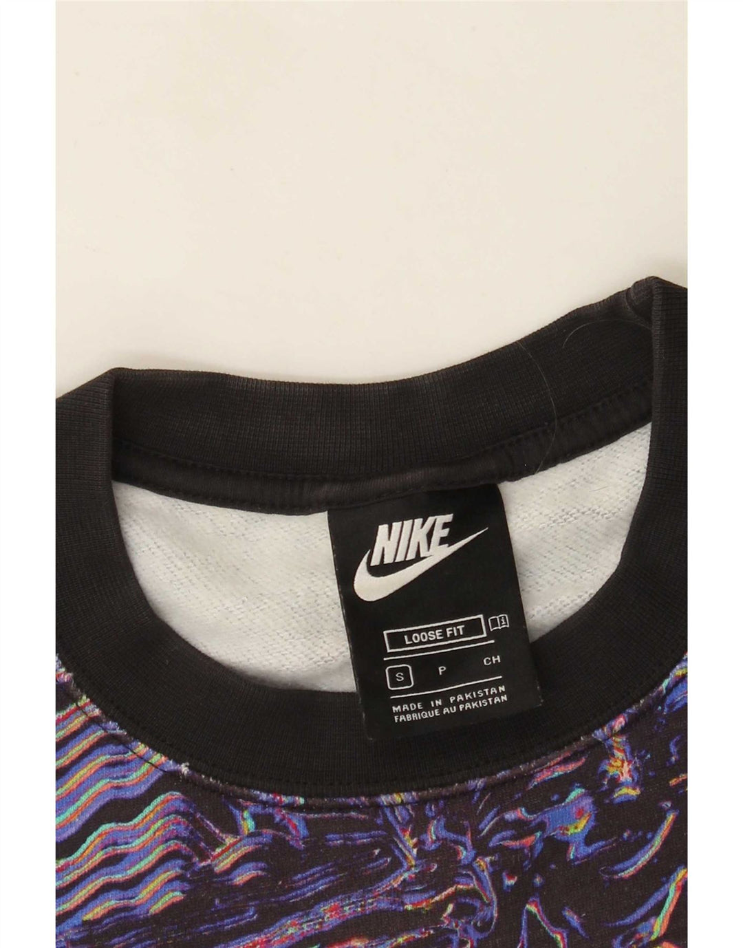 Nike Mens Abstract Pattern Sweatshirt Jumper Small Multicoloured Sports